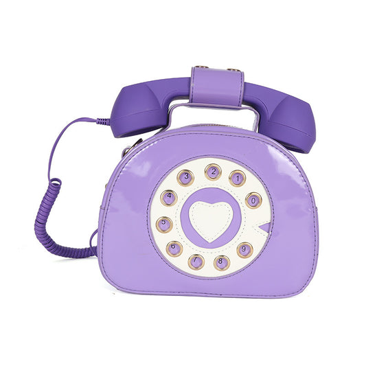 Telephone Design Satchel Bag