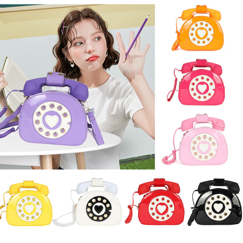 Telephone Design Satchel Bag
