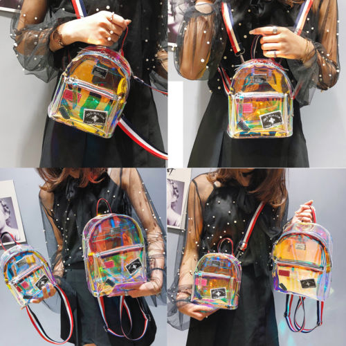 Transparent Laser Jelly Mini BackPack